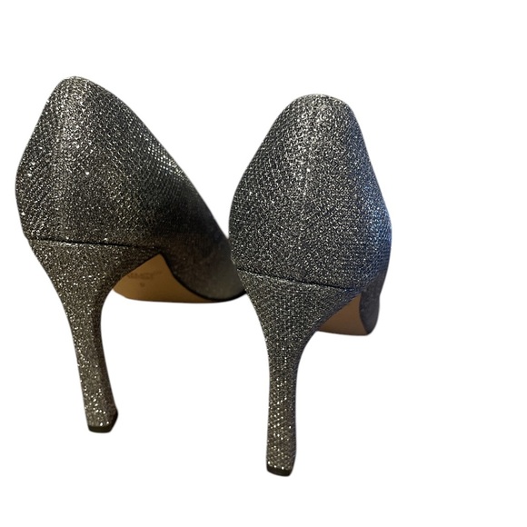 Jewel Badgley Mischka sparkly silver Ombre heels pumps 9 - Picture 4 of 4